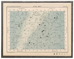 Large rectangle constellation star map 59