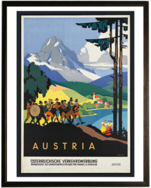 Austria travel poster