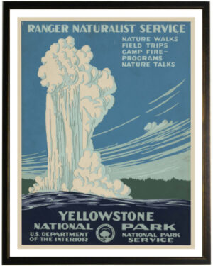 Yellowstone travel poster