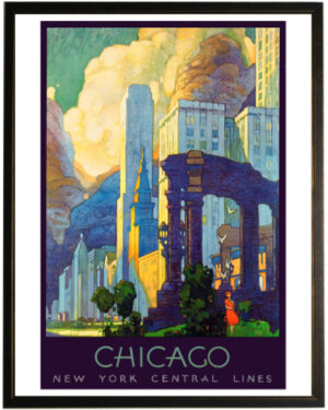 Chicago travel poster
