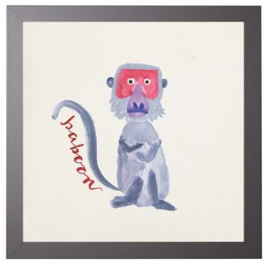 Watercolor Baboon