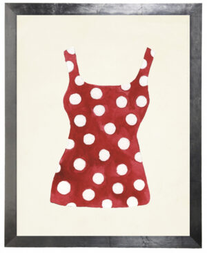 Red and White Polka Dot Bathing Suit