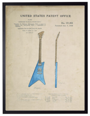 Watercolor Electric Guitar Patent