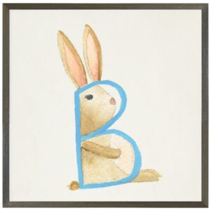 Watercolor B Bunny