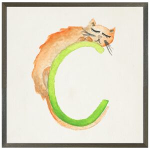 Watercolor C Cat