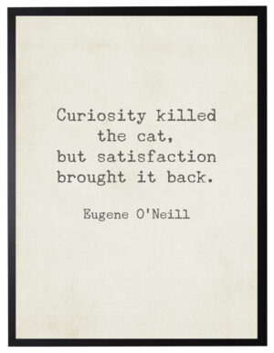 Curiosity killed the cat quote