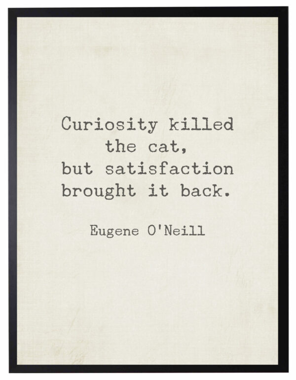 Curiosity killed the cat quote