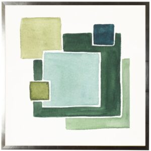 Watercolor abstract squares
