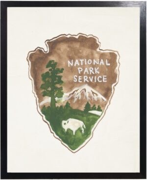 National Park logo arrowhead shaped