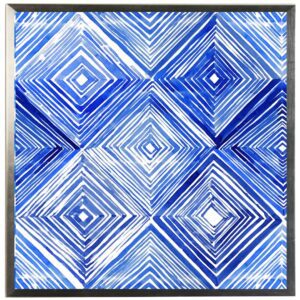 Blue watercolor Geometric C