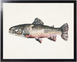 Watercolor camping Fish B
