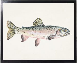 Watercolor camping Fish C