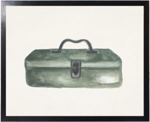 Watercolor camping tackle box