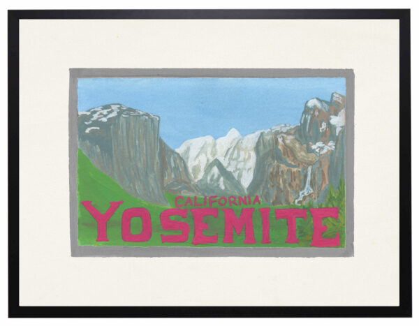 Yosemite California National Park postcard