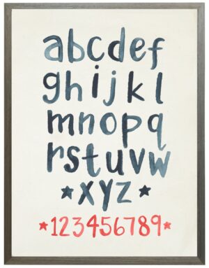 Americana ABCs Lowercase navy and red