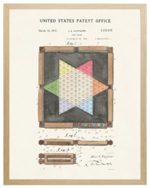 Chinese Checkers patent on light background