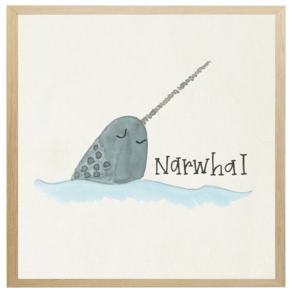 Nautical Alphabet N Narwhal
