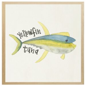 Nautical Alphabet Y Yellowfin Tun