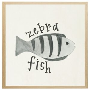 Nautical Alphabet Z Zebra Fish