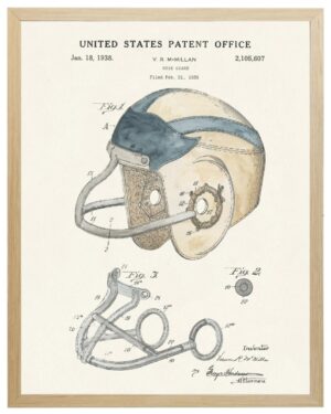 Football helmet Patent