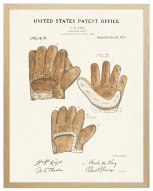 Baseball glove patent
