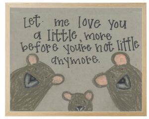 Let me love you bear family in pastels