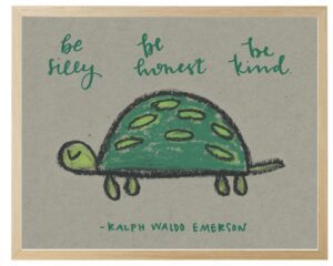 Be silly turtle in pastels