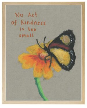 Kindness butterfly in pastels