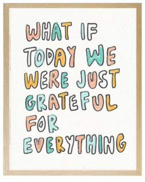 Grateful quote in pastels