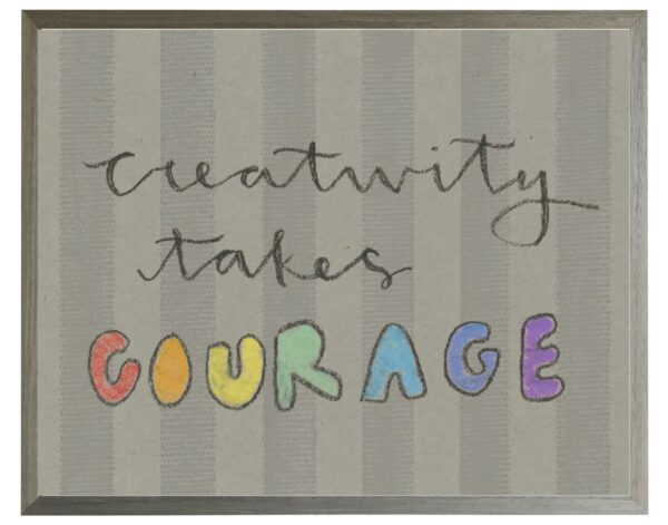 Creativity takes courage in pastels