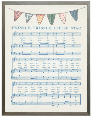 Twinkle Twinkle with grey font