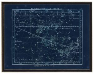 Vintage navy star map