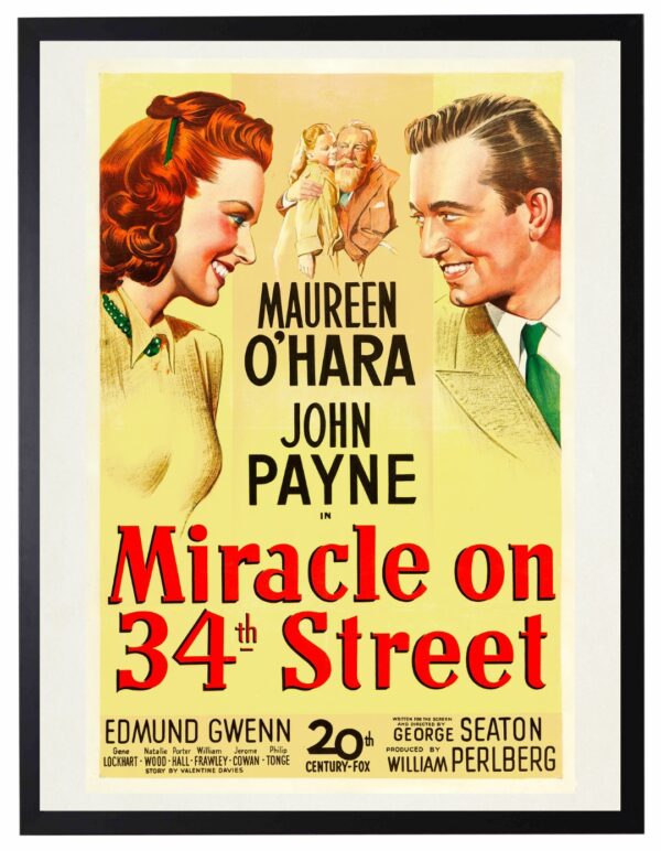 Miracle on 34th St vintage poster