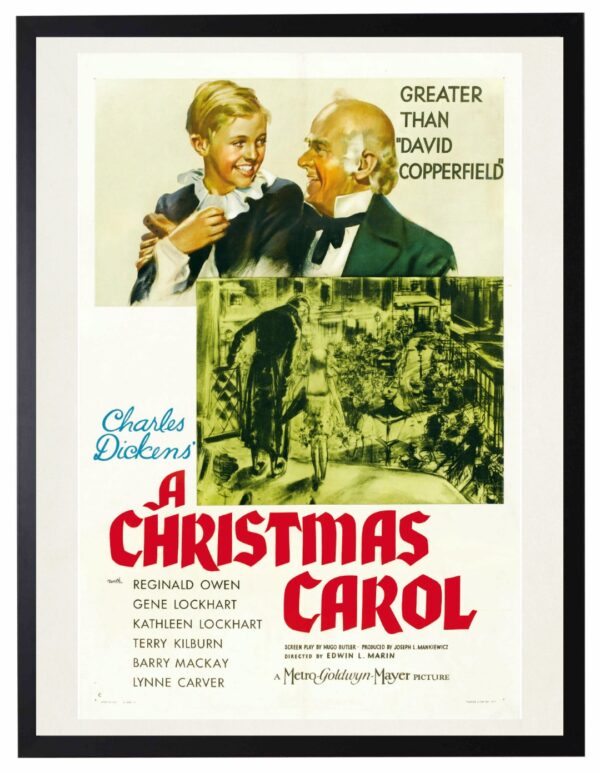 A Christmas Carol vintage poster