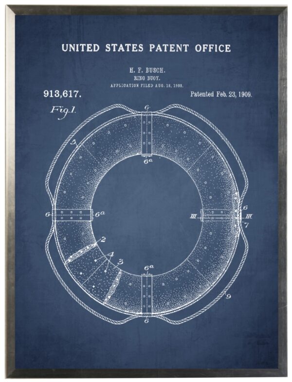 Life Ring patent on navy
