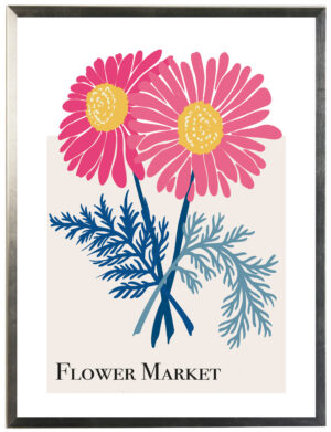 Flower market poster