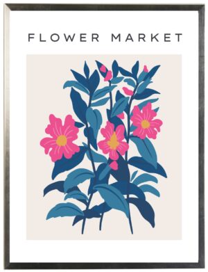 Flower market poster