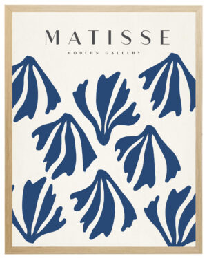 Matisse geometric in blues