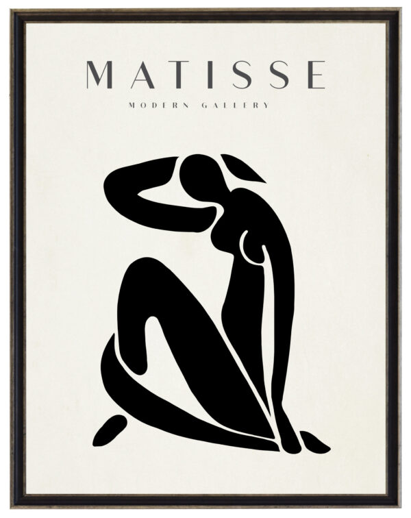 Matisse sketch of a female on white