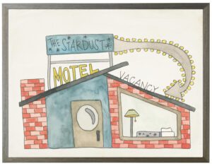 Watercolor Stardust Motel