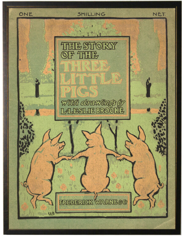 Vintage Three Little Pigs book cover