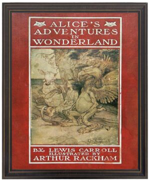Vintage Alice's Adventures in Wonderland book cover