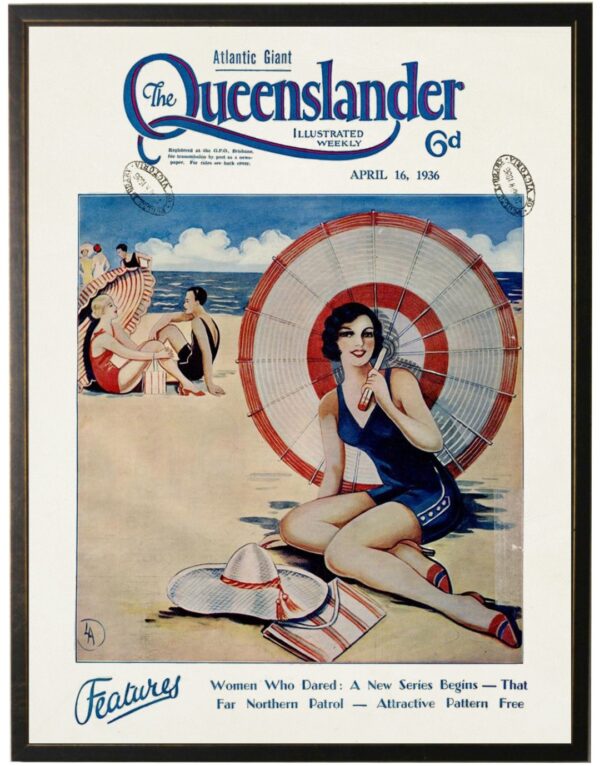 Vintage beach poster