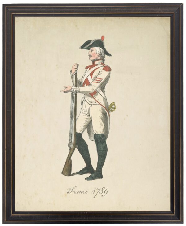 Vintage illustration of a French soldier