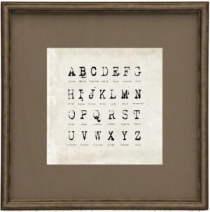 Matted Antique Font ABC Uppercase 1