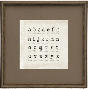 Matted Antique Font ABC Lowercase 1