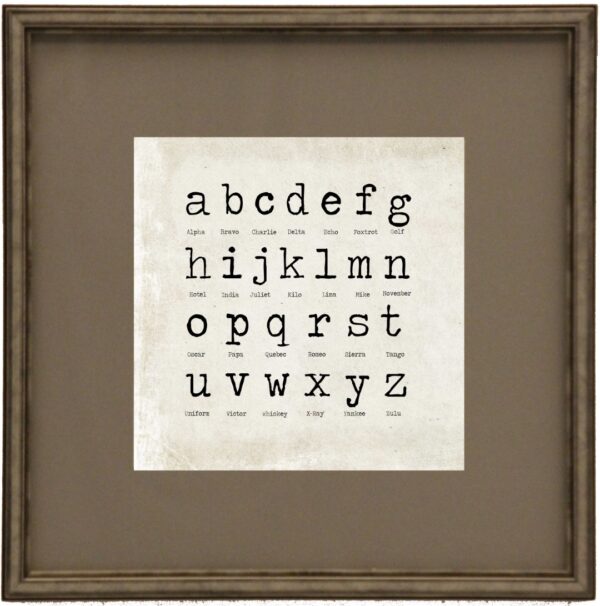 Matted Antique Font ABC Lowercase 2