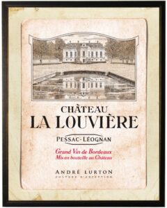 Chateau la Louviere wine label