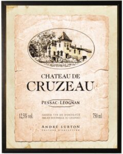 Chateau de Cruzeau wine label