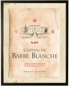 Chateau de Barbe Blanche wine label
